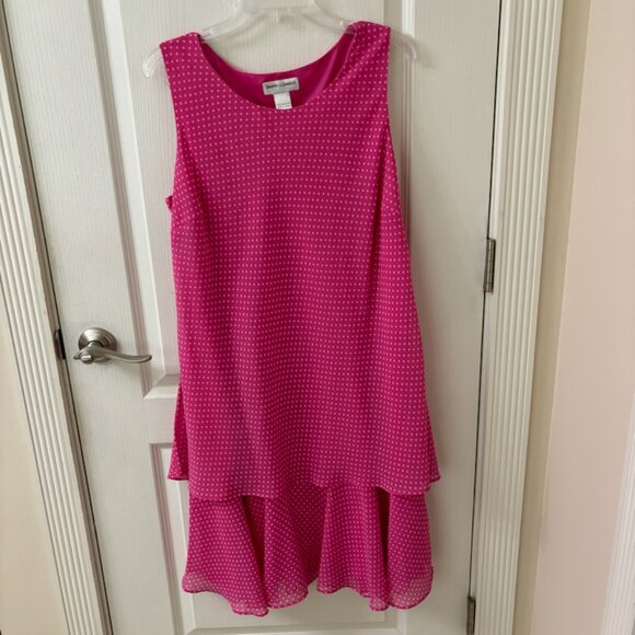 Draper's & Damon's Pink/White Dot Jacket Dress, PL - Picture 3 of 8